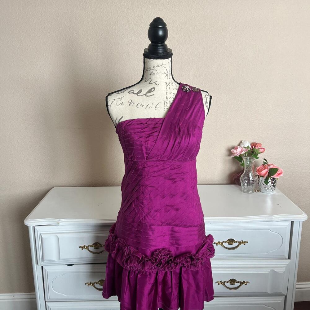 Vintage purple mini dress one